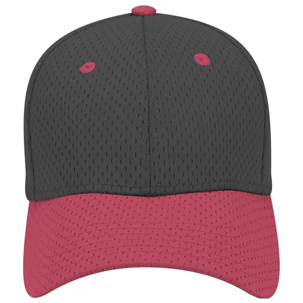 Polyester Pro Mesh Gray Undervisor 6 Panel Baseball Cap - Polyester Pro Mesh Gray Undervisor 6 Panel Baseball Cap - Image 69 of 112