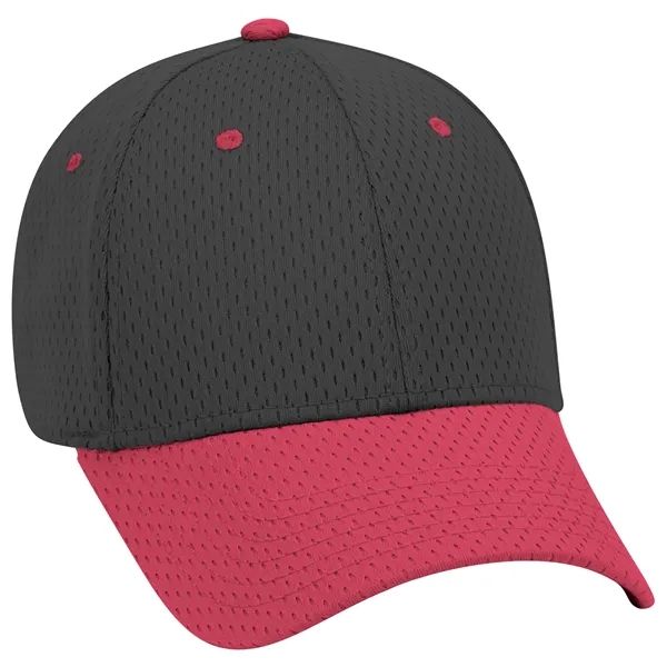 Polyester Pro Mesh Gray Undervisor 6 Panel Baseball Cap - Polyester Pro Mesh Gray Undervisor 6 Panel Baseball Cap - Image 67 of 112