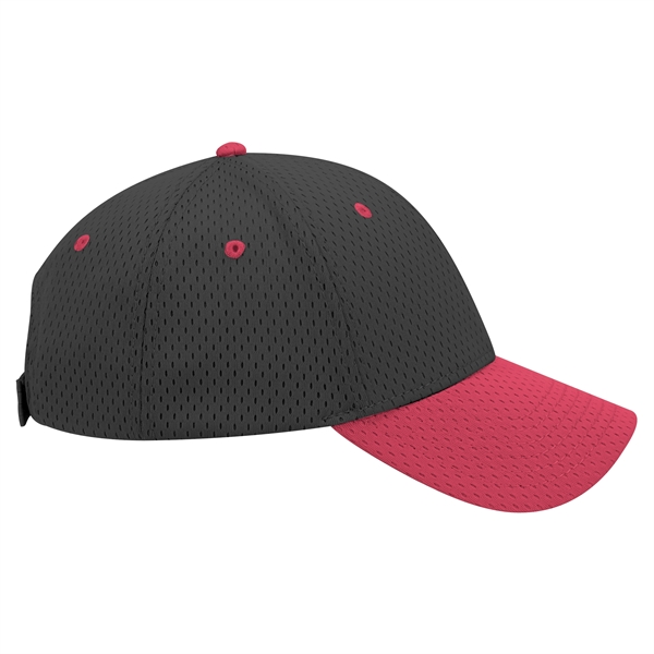 Polyester Pro Mesh Gray Undervisor 6 Panel Baseball Cap - Polyester Pro Mesh Gray Undervisor 6 Panel Baseball Cap - Image 72 of 112
