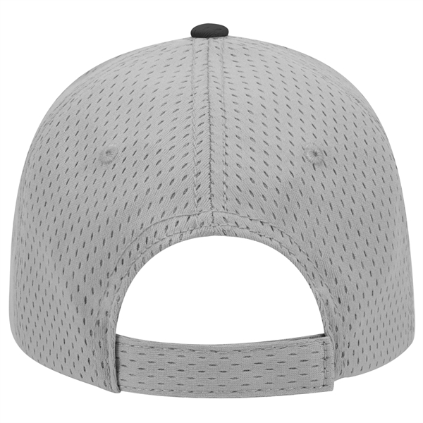 Polyester Pro Mesh Gray Undervisor 6 Panel Baseball Cap - Polyester Pro Mesh Gray Undervisor 6 Panel Baseball Cap - Image 74 of 112