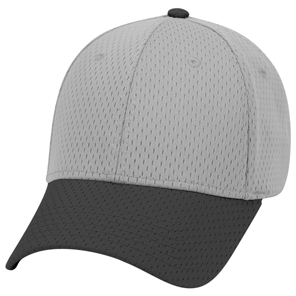 Polyester Pro Mesh Gray Undervisor 6 Panel Baseball Cap - Polyester Pro Mesh Gray Undervisor 6 Panel Baseball Cap - Image 76 of 112
