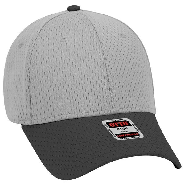 Polyester Pro Mesh Gray Undervisor 6 Panel Baseball Cap - Polyester Pro Mesh Gray Undervisor 6 Panel Baseball Cap - Image 73 of 112