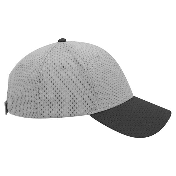 Polyester Pro Mesh Gray Undervisor 6 Panel Baseball Cap - Polyester Pro Mesh Gray Undervisor 6 Panel Baseball Cap - Image 78 of 112