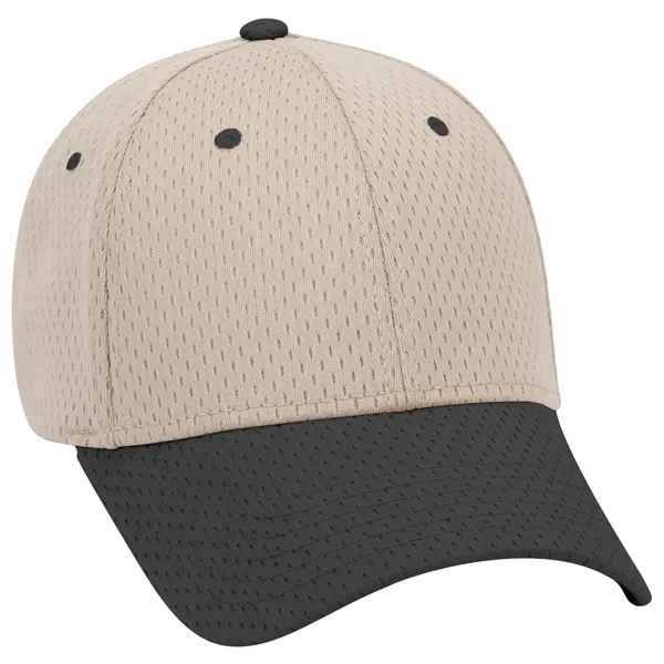 Polyester Pro Mesh Gray Undervisor 6 Panel Baseball Cap - Polyester Pro Mesh Gray Undervisor 6 Panel Baseball Cap - Image 85 of 112