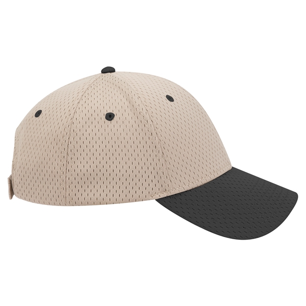 Polyester Pro Mesh Gray Undervisor 6 Panel Baseball Cap - Polyester Pro Mesh Gray Undervisor 6 Panel Baseball Cap - Image 90 of 112
