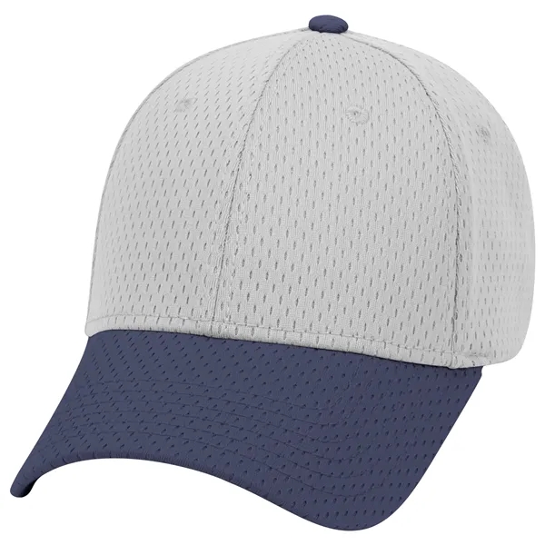 Polyester Pro Mesh Gray Undervisor 6 Panel Baseball Cap - Polyester Pro Mesh Gray Undervisor 6 Panel Baseball Cap - Image 96 of 112