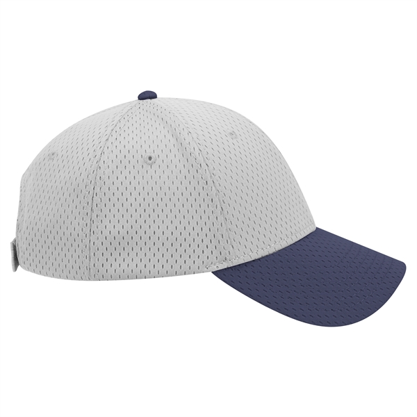 Polyester Pro Mesh Gray Undervisor 6 Panel Baseball Cap - Polyester Pro Mesh Gray Undervisor 6 Panel Baseball Cap - Image 100 of 112