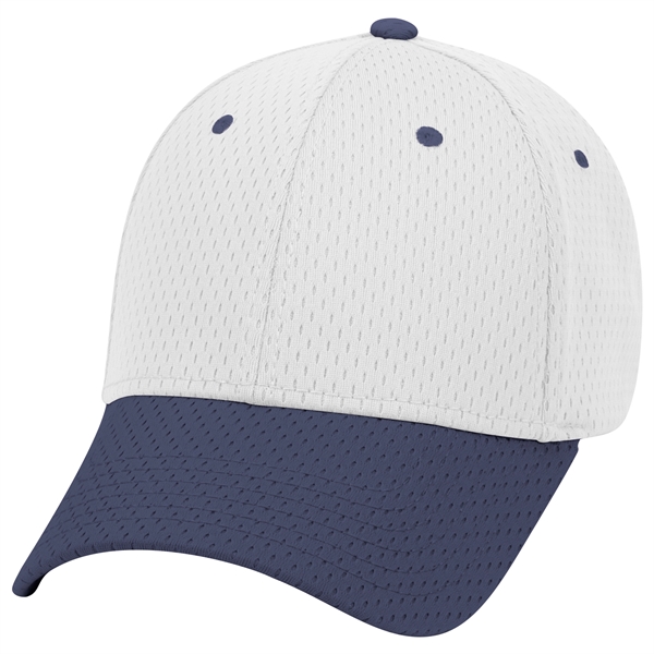 Polyester Pro Mesh Gray Undervisor 6 Panel Baseball Cap - Polyester Pro Mesh Gray Undervisor 6 Panel Baseball Cap - Image 104 of 112