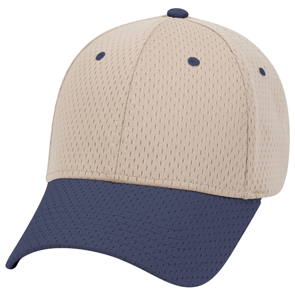 Polyester Pro Mesh Gray Undervisor 6 Panel Baseball Cap - Polyester Pro Mesh Gray Undervisor 6 Panel Baseball Cap - Image 110 of 112