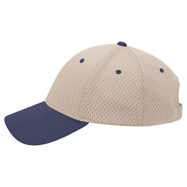 Polyester Pro Mesh Gray Undervisor 6 Panel Baseball Cap - Polyester Pro Mesh Gray Undervisor 6 Panel Baseball Cap - Image 111 of 112