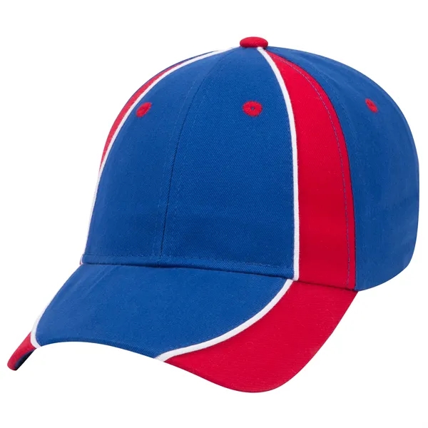 Piping Design Brushed Cotton Twill 6 Panel Baseball Cap - Piping Design Brushed Cotton Twill 6 Panel Baseball Cap - Image 33 of 95