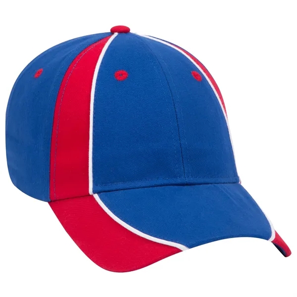 Piping Design Brushed Cotton Twill 6 Panel Baseball Cap - Piping Design Brushed Cotton Twill 6 Panel Baseball Cap - Image 30 of 95