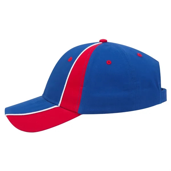Piping Design Brushed Cotton Twill 6 Panel Baseball Cap - Piping Design Brushed Cotton Twill 6 Panel Baseball Cap - Image 34 of 95