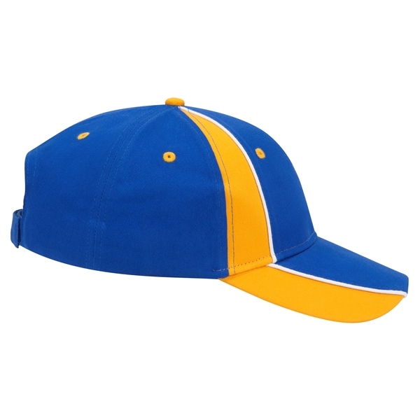 Piping Design Brushed Cotton Twill 6 Panel Baseball Cap - Piping Design Brushed Cotton Twill 6 Panel Baseball Cap - Image 41 of 95