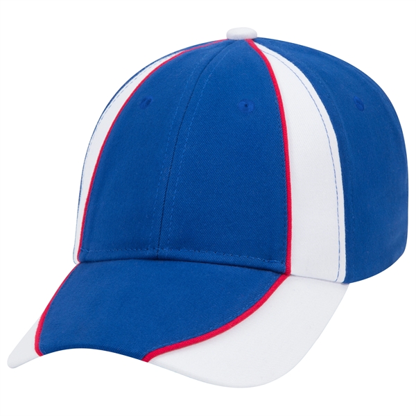 Piping Design Brushed Cotton Twill 6 Panel Baseball Cap - Piping Design Brushed Cotton Twill 6 Panel Baseball Cap - Image 45 of 95