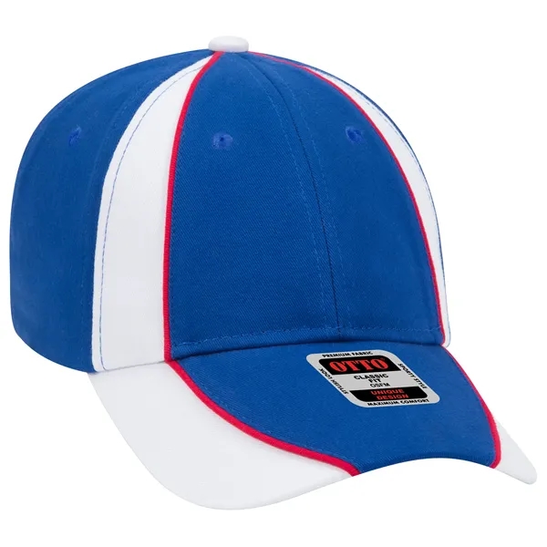 Piping Design Brushed Cotton Twill 6 Panel Baseball Cap - Piping Design Brushed Cotton Twill 6 Panel Baseball Cap - Image 42 of 95