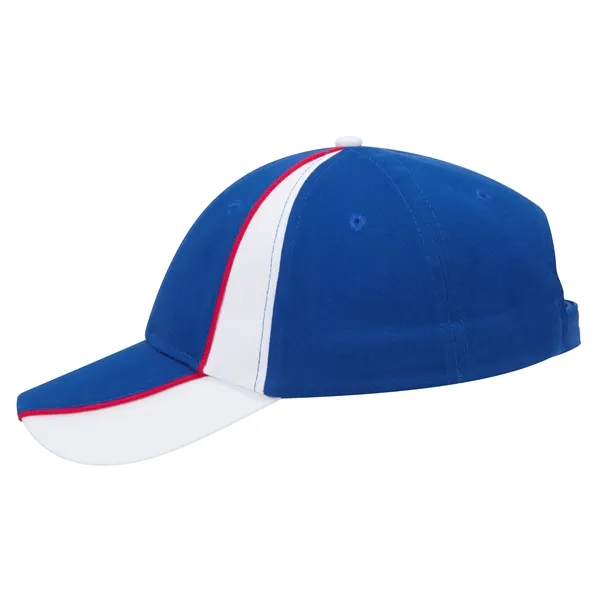 Piping Design Brushed Cotton Twill 6 Panel Baseball Cap - Piping Design Brushed Cotton Twill 6 Panel Baseball Cap - Image 46 of 95