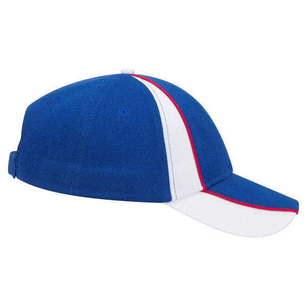 Piping Design Brushed Cotton Twill 6 Panel Baseball Cap - Piping Design Brushed Cotton Twill 6 Panel Baseball Cap - Image 47 of 95