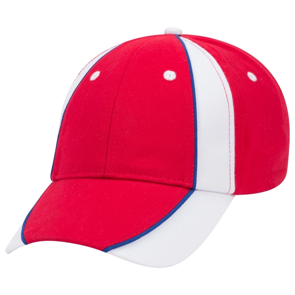 Piping Design Brushed Cotton Twill 6 Panel Baseball Cap - Piping Design Brushed Cotton Twill 6 Panel Baseball Cap - Image 51 of 95