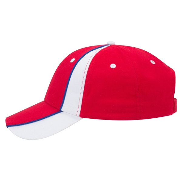 Piping Design Brushed Cotton Twill 6 Panel Baseball Cap - Piping Design Brushed Cotton Twill 6 Panel Baseball Cap - Image 52 of 95