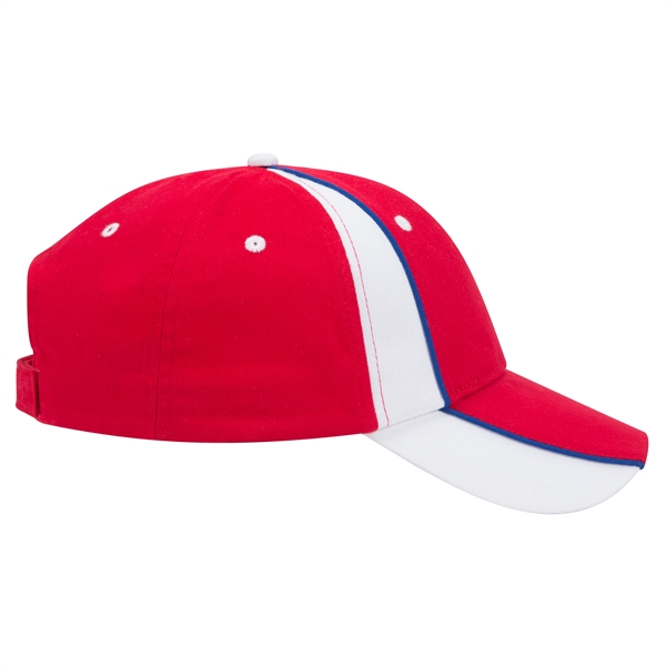 Piping Design Brushed Cotton Twill 6 Panel Baseball Cap - Piping Design Brushed Cotton Twill 6 Panel Baseball Cap - Image 53 of 95