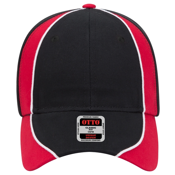 Piping Design Brushed Cotton Twill 6 Panel Baseball Cap - Piping Design Brushed Cotton Twill 6 Panel Baseball Cap - Image 57 of 95