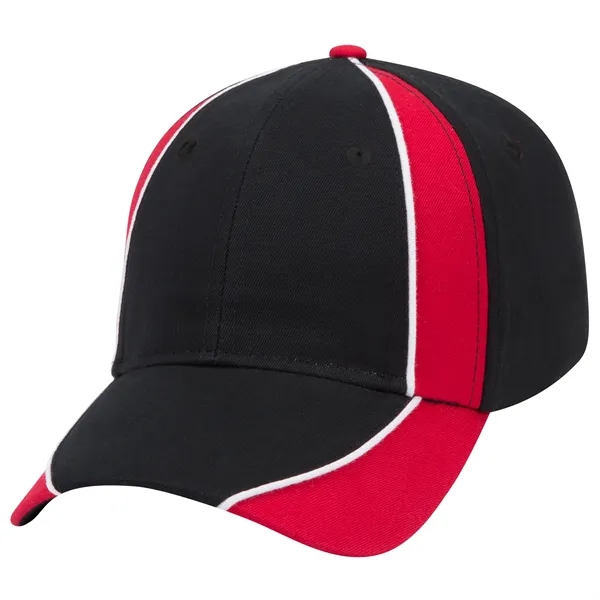 Piping Design Brushed Cotton Twill 6 Panel Baseball Cap - Piping Design Brushed Cotton Twill 6 Panel Baseball Cap - Image 58 of 95