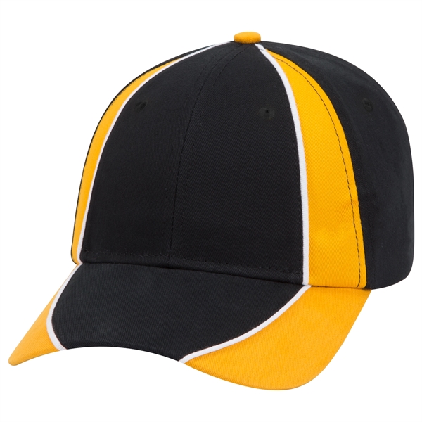 Piping Design Brushed Cotton Twill 6 Panel Baseball Cap - Piping Design Brushed Cotton Twill 6 Panel Baseball Cap - Image 64 of 95