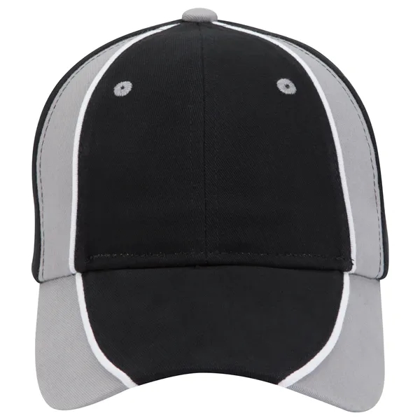 Piping Design Brushed Cotton Twill 6 Panel Baseball Cap - Piping Design Brushed Cotton Twill 6 Panel Baseball Cap - Image 69 of 95