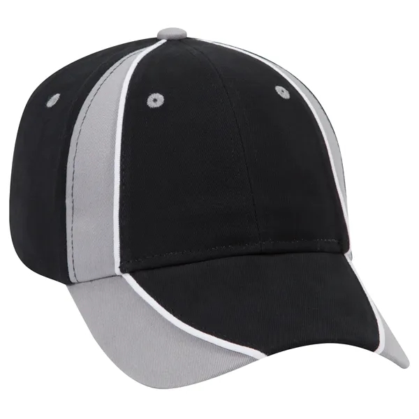 Piping Design Brushed Cotton Twill 6 Panel Baseball Cap - Piping Design Brushed Cotton Twill 6 Panel Baseball Cap - Image 67 of 95