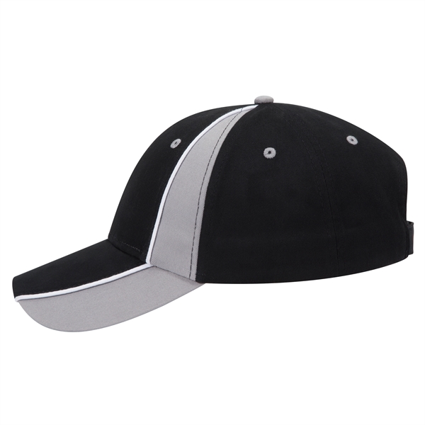 Piping Design Brushed Cotton Twill 6 Panel Baseball Cap - Piping Design Brushed Cotton Twill 6 Panel Baseball Cap - Image 71 of 95