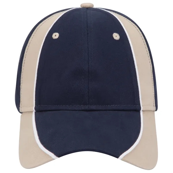 Piping Design Brushed Cotton Twill 6 Panel Baseball Cap - Piping Design Brushed Cotton Twill 6 Panel Baseball Cap - Image 77 of 95
