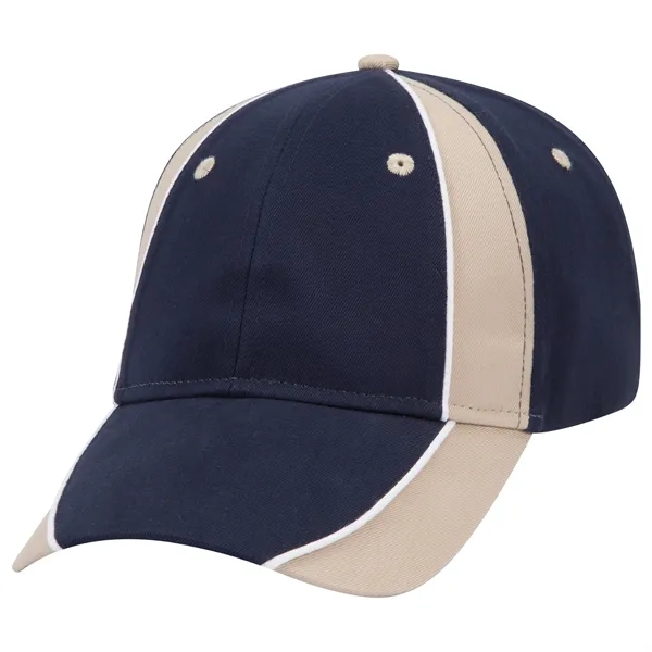 Piping Design Brushed Cotton Twill 6 Panel Baseball Cap - Piping Design Brushed Cotton Twill 6 Panel Baseball Cap - Image 78 of 95