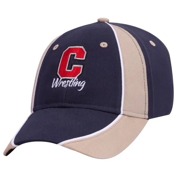 Piping Design Brushed Cotton Twill 6 Panel Baseball Cap - Piping Design Brushed Cotton Twill 6 Panel Baseball Cap - Image 79 of 95