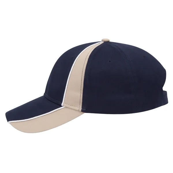 Piping Design Brushed Cotton Twill 6 Panel Baseball Cap - Piping Design Brushed Cotton Twill 6 Panel Baseball Cap - Image 81 of 95