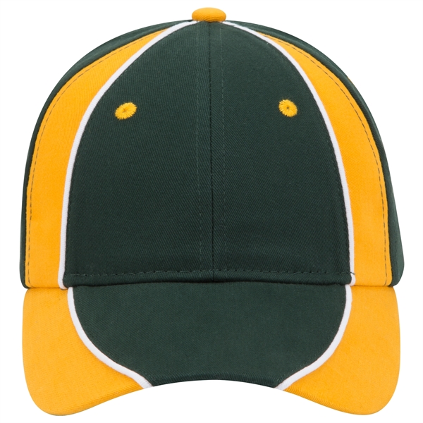 Piping Design Brushed Cotton Twill 6 Panel Baseball Cap - Piping Design Brushed Cotton Twill 6 Panel Baseball Cap - Image 85 of 95