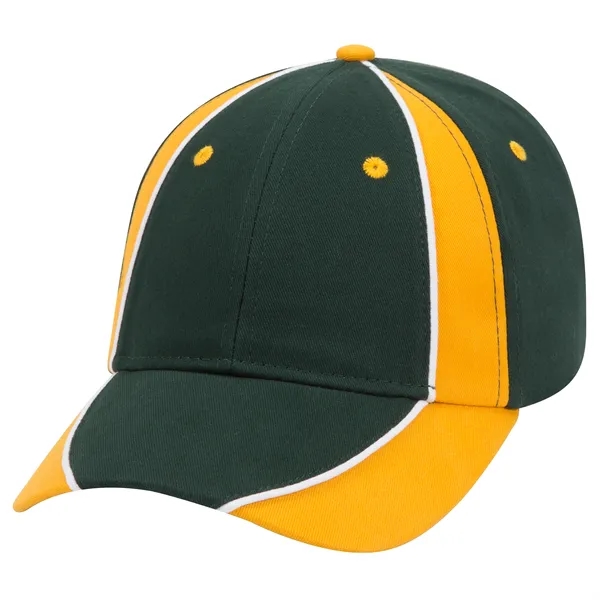 Piping Design Brushed Cotton Twill 6 Panel Baseball Cap - Piping Design Brushed Cotton Twill 6 Panel Baseball Cap - Image 86 of 95