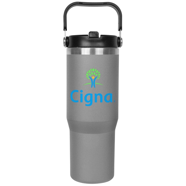 30oz. Stainless Steel Insulated Mug with Handle and Built-In - 30oz. Stainless Steel Insulated Mug with Handle and Built-In - Image 7 of 16