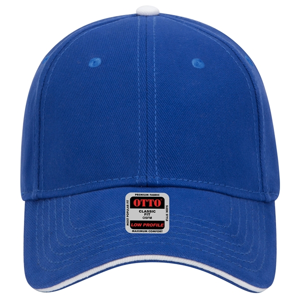 Brushed Bull Denim Sandwich Visor 6 Panel Baseball Cap - Brushed Bull Denim Sandwich Visor 6 Panel Baseball Cap - Image 3 of 107