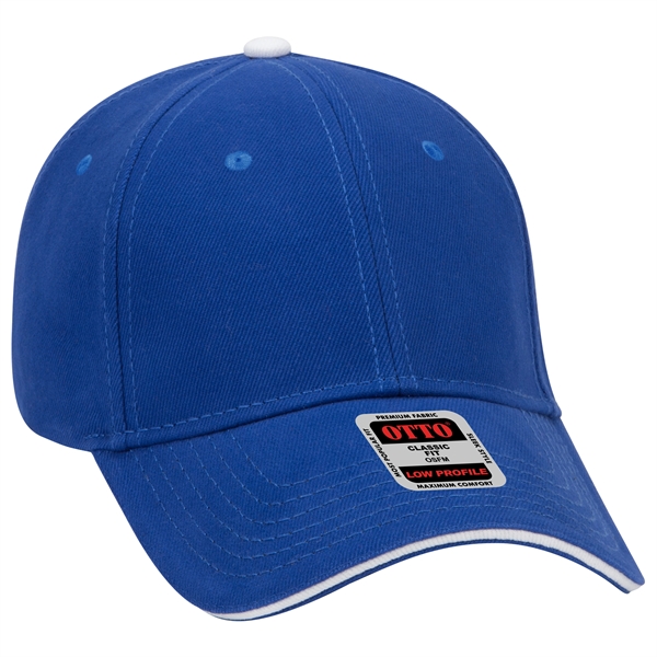 Brushed Bull Denim Sandwich Visor 6 Panel Baseball Cap - Brushed Bull Denim Sandwich Visor 6 Panel Baseball Cap - Image 1 of 107