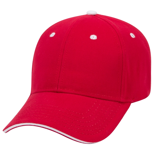 Brushed Bull Denim Sandwich Visor 6 Panel Baseball Cap - Brushed Bull Denim Sandwich Visor 6 Panel Baseball Cap - Image 10 of 107