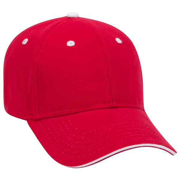 Brushed Bull Denim Sandwich Visor 6 Panel Baseball Cap - Brushed Bull Denim Sandwich Visor 6 Panel Baseball Cap - Image 7 of 107