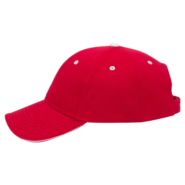 Brushed Bull Denim Sandwich Visor 6 Panel Baseball Cap - Brushed Bull Denim Sandwich Visor 6 Panel Baseball Cap - Image 11 of 107