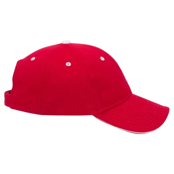 Brushed Bull Denim Sandwich Visor 6 Panel Baseball Cap - Brushed Bull Denim Sandwich Visor 6 Panel Baseball Cap - Image 12 of 107