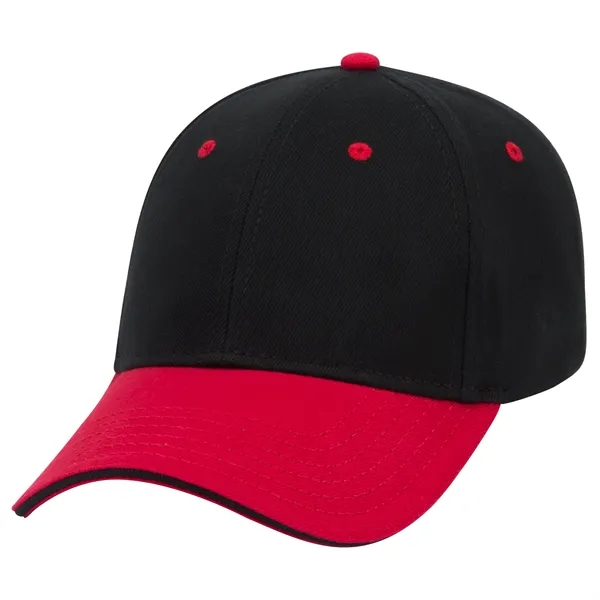 Brushed Bull Denim Sandwich Visor 6 Panel Baseball Cap - Brushed Bull Denim Sandwich Visor 6 Panel Baseball Cap - Image 16 of 107