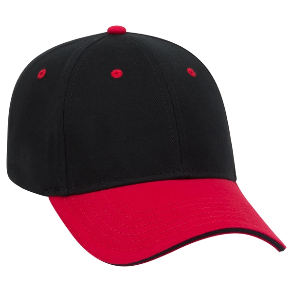Brushed Bull Denim Sandwich Visor 6 Panel Baseball Cap - Brushed Bull Denim Sandwich Visor 6 Panel Baseball Cap - Image 13 of 107