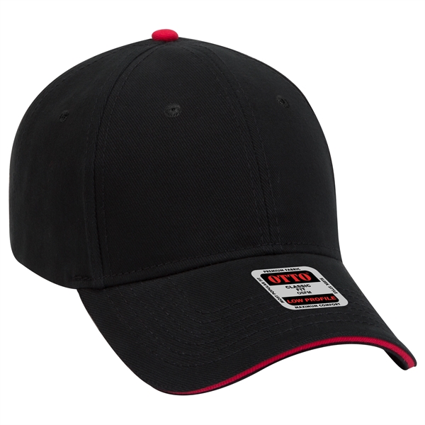 Brushed Bull Denim Sandwich Visor 6 Panel Baseball Cap - Brushed Bull Denim Sandwich Visor 6 Panel Baseball Cap - Image 19 of 107