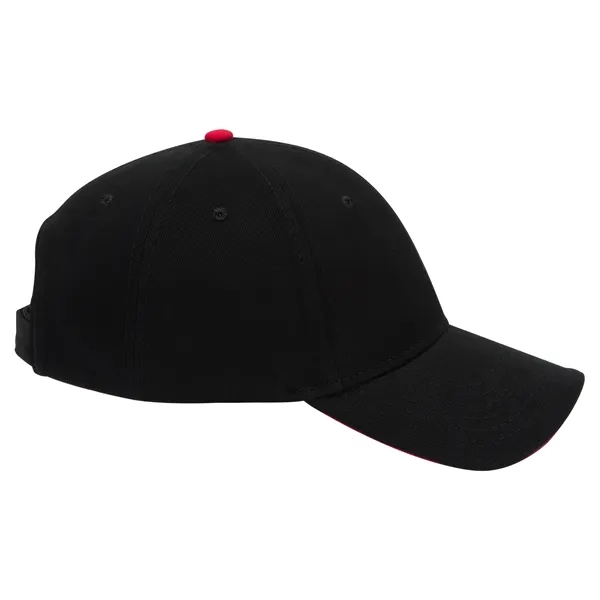 Brushed Bull Denim Sandwich Visor 6 Panel Baseball Cap - Brushed Bull Denim Sandwich Visor 6 Panel Baseball Cap - Image 24 of 107
