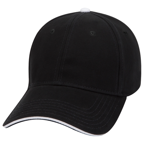 Brushed Bull Denim Sandwich Visor 6 Panel Baseball Cap - Brushed Bull Denim Sandwich Visor 6 Panel Baseball Cap - Image 34 of 107
