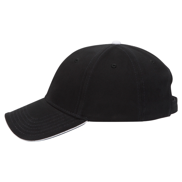 Brushed Bull Denim Sandwich Visor 6 Panel Baseball Cap - Brushed Bull Denim Sandwich Visor 6 Panel Baseball Cap - Image 35 of 107